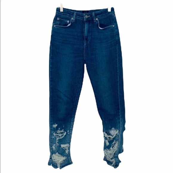 Edwin Brittany Destroyed Jeans 27 Ripped Edgy - Picture 5 of 16